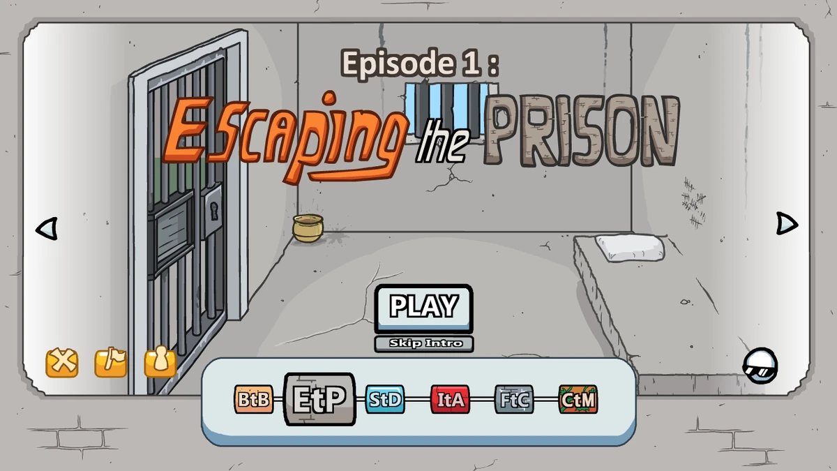 Henry Stickmin Escaping the Prison gameplay